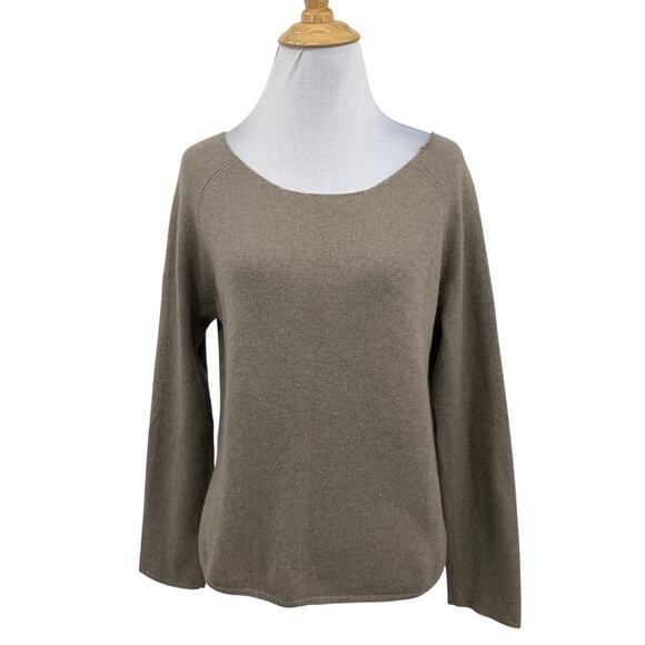 Zadig & Voltaire Sweater Women S/M Zinc Cashmere Knit Long Sleeve Back Tie *READ - Picture 1 of 11